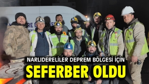 Narlıdereliler deprem bölgesi için seferber oldu