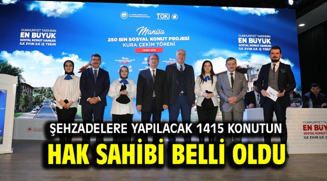 ŞEHZADELERE YAPILACAK 1415 KONUTUN HAK SAHİBİ BELLİ OLDU