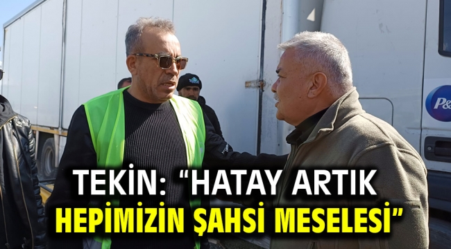 Tekin: "Hatay artık hepimizin şahsi meselesi"