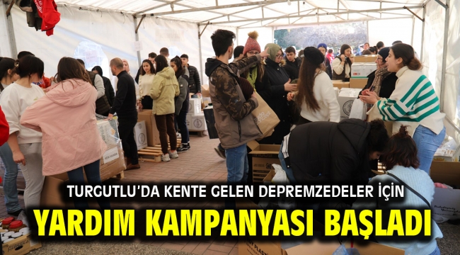 Turgutlu'da Kente Gelen Depremzedeler İçin Yardım Kampanyası Başladı