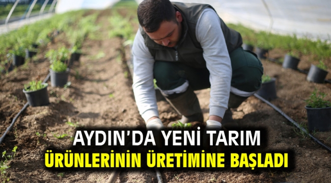 AYDIN BÜYÜKŞEHİR BELEDİYESİ YENİ TARIM ÜRÜNLERİNİN ÜRETİMİNE BAŞLADI