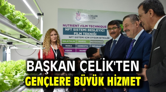 BAŞKAN ÇELİK'TEN GENÇLERE BÜYÜK HİZMET 