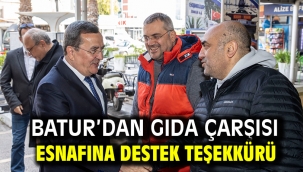  Batur'dan Gıda Çarşısı esnafına destek teşekkürü