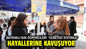 Bayraklı'nın öğrencileri "ücretsiz eğitimle" hayallerine kavuşuyor
