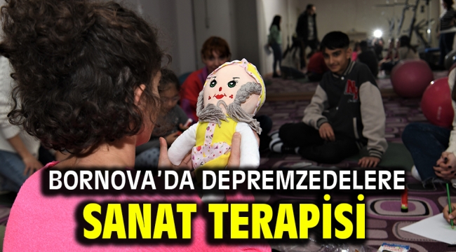 Depremzedelere sanat terapisi