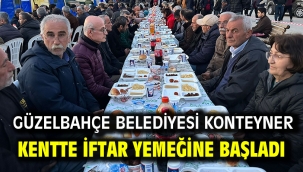 Güzelbahçe Belediyesi Konteyner Kentte İftar Yemeğine Başladı