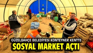 Güzelbahçe Belediyesi Konteyner Kentte Sosyal Market Açtı