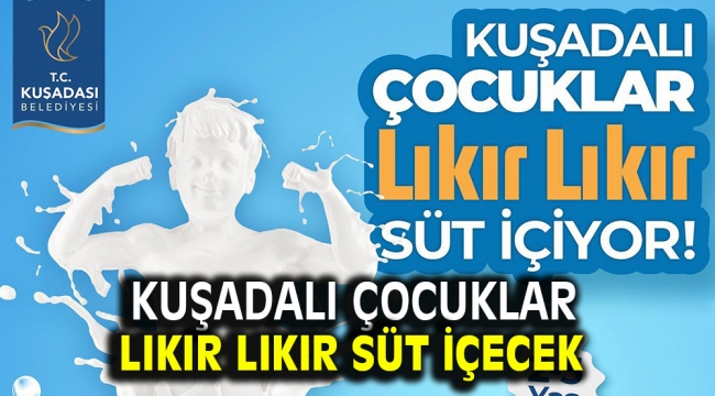 KUŞADALI ÇOCUKLAR LIKIR LIKIR SÜT İÇECEK