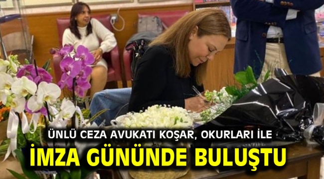 Ünlü ceza avukatı Koşar, okurları ile imza gününde buluştu