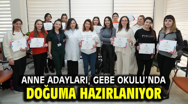 Anne adayları, Gebe Okulu'nda doğuma hazırlanıyor