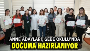 Anne adayları, Gebe Okulu'nda doğuma hazırlanıyor