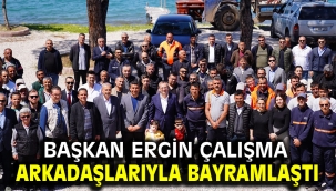 BAŞKAN ERGİN ÇALIŞMA ARKADAŞLARIYLA BAYRAMLAŞTI