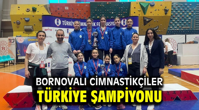 Bornovalı cimnastikçiler Türkiye Şampiyonu