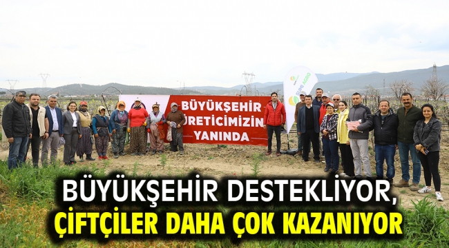 Büyükşehir destekliyor, çiftçiler daha çok kazanıyor