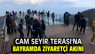 Cam Seyir Terası'na bayramda ziyaretçi akını