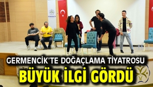 Germencik'te doğaçlama tiyatrosu büyük ilgi gördü