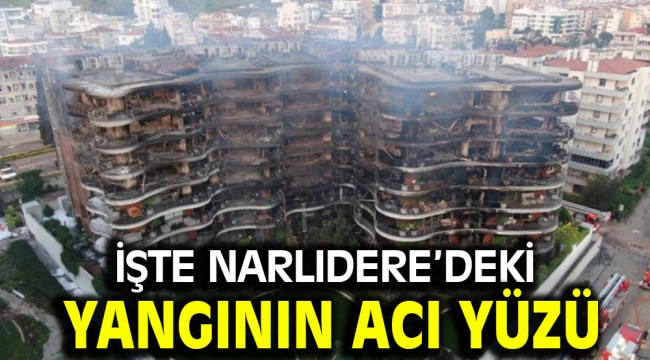 İşte Narlıdere'deki yangının acı yüzü