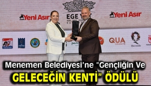 Menemen Belediyesi'ne "Gençliğin Ve Geleceğin Kenti" ödülü