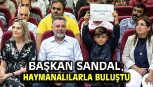 Başkan Sandal, Haymanalılarla buluştu