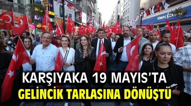 Karşıyaka 19 Mayıs'ta gelincik tarlasına dönüştü