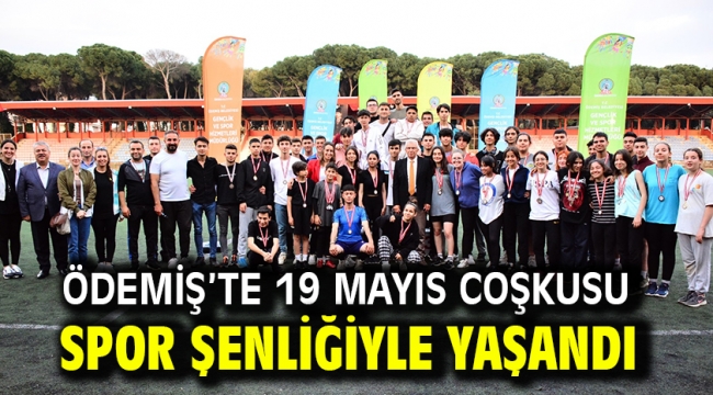 Ödemiş'te 19 Mayıs coşkusu Spor Şenliğiyle yaşandı 