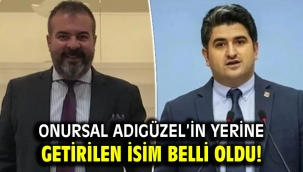 Onursal Adıgüzel'in yerine getirilen isim belli oldu!