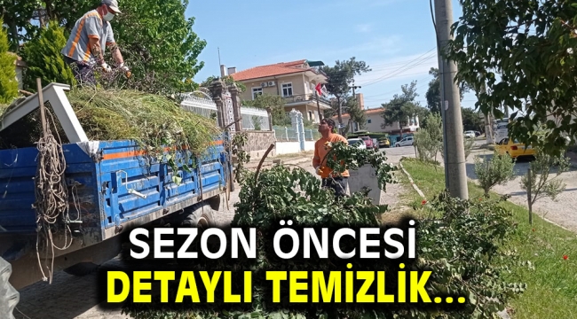 Sezon öncesi detaylı temizlik…