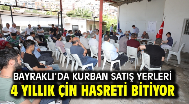 Bayraklı'da kurban satış yerleri kura ile belirlendi