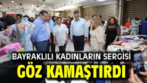 Bayraklılı kadınların sergisi göz kamaştırdı