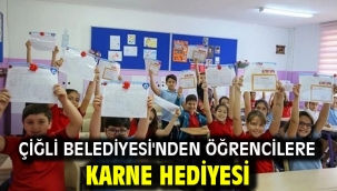 Çiğli Belediyesi'nden Öğrencilere Karne Hediyesi
