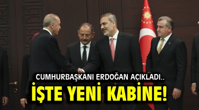 Cumhurbaşkanı Erdoğan açıkladı.. İşte yeni kabine!