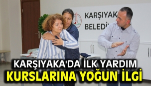 Karşıyaka'da ilk yardım kurslarına yoğun ilgi