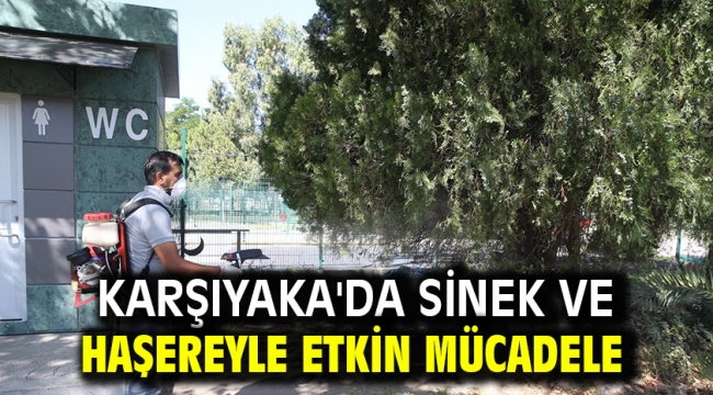 Karşıyaka'da sinek ve haşereyle etkin mücadele