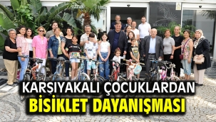 Karşıyakalı çocuklardan bisiklet dayanışması