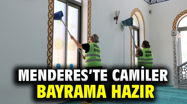 Menderes'te Camiler Bayrama Hazır