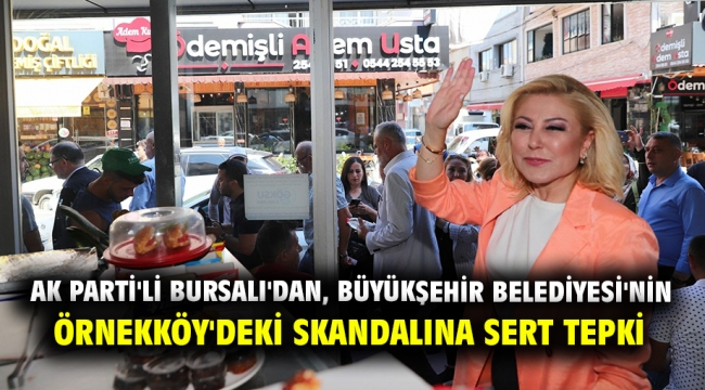 Ak Parti'li Bursalı'dan, Büyükşehir Belediyesi'nin Örnekköy'deki skandalına sert tepki