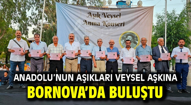 Anadolu'nun aşıkları Veysel aşkına Bornova'da buluştu