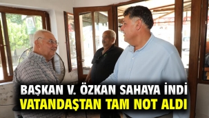 Başkan V. Özkan Sahaya İndi Vatandaştan Tam Not Aldı