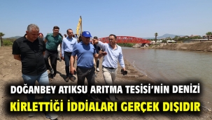 Doğanbey Atıksu Arıtma Tesisi'nin denizi kirlettiği iddiaları gerçek dışıdır