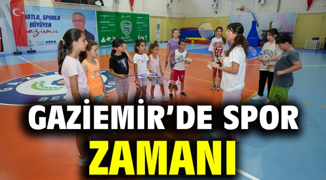 Gaziemir'de spor zamanı