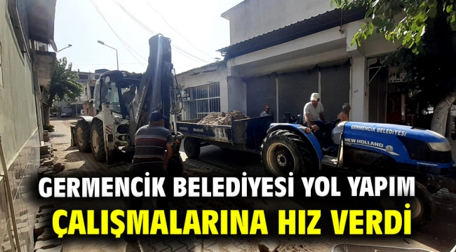 Germencik Belediyesi yol yapım çalışmalarına hız verdi