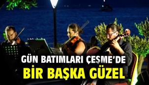 Gün batımları Çeşme'de bir başka güzel