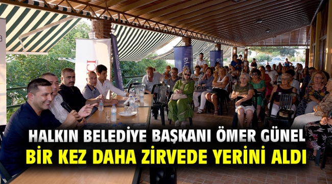 Halkın Belediye Başkanı Ömer Günel Bir Kez Daha Zirvede Yerini Aldı