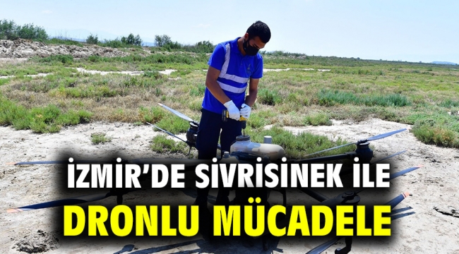 İzmir'de sivrisinek ile dronlu mücadele