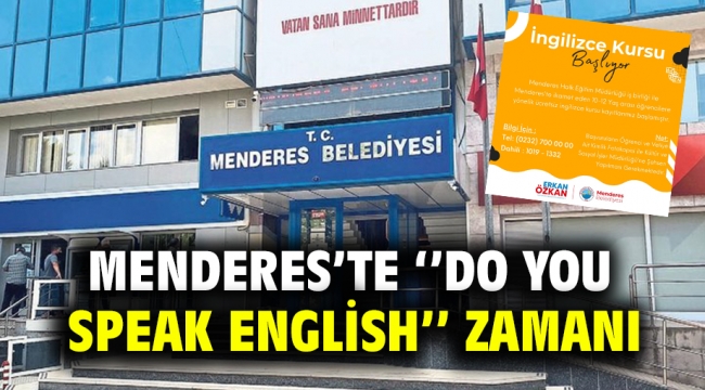 Menderes'te ''Do You Speak English'' Zamanı