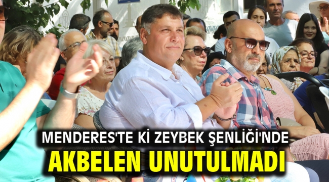 Menderes'te ki Zeybek Şenliği'nde Akbelen Unutulmadı