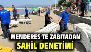 Menderes'te Zabıtadan Sahil Denetimi