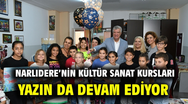 Narlıdere'nin Kültür Sanat Kursları Yazın Da Devam Ediyor