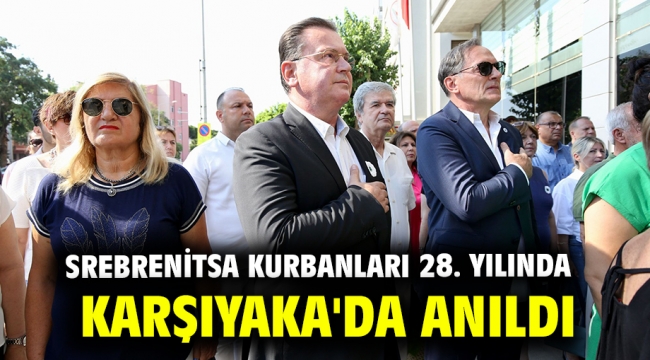 Srebrenitsa kurbanları 28. yılında Karşıyaka'da anıldı