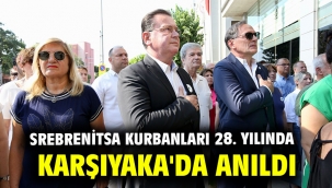 Srebrenitsa kurbanları 28. yılında Karşıyaka'da anıldı